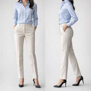 Banana Republic Soft Cream Ryan Straight Slim Fit Pants NWT; Sz R4